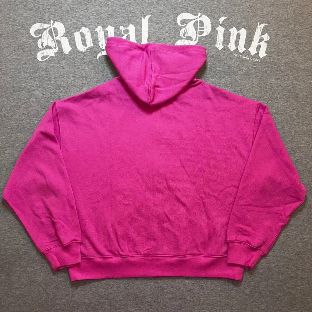 VS PINK Limited Edition Hot Pink & Orange Embroidered Pup Dog Logo Outfit - LG - Picture 2 of 10